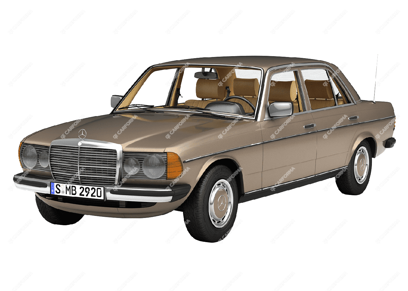 Ворсовые коврики на Mercedes W123 1975 - 1986