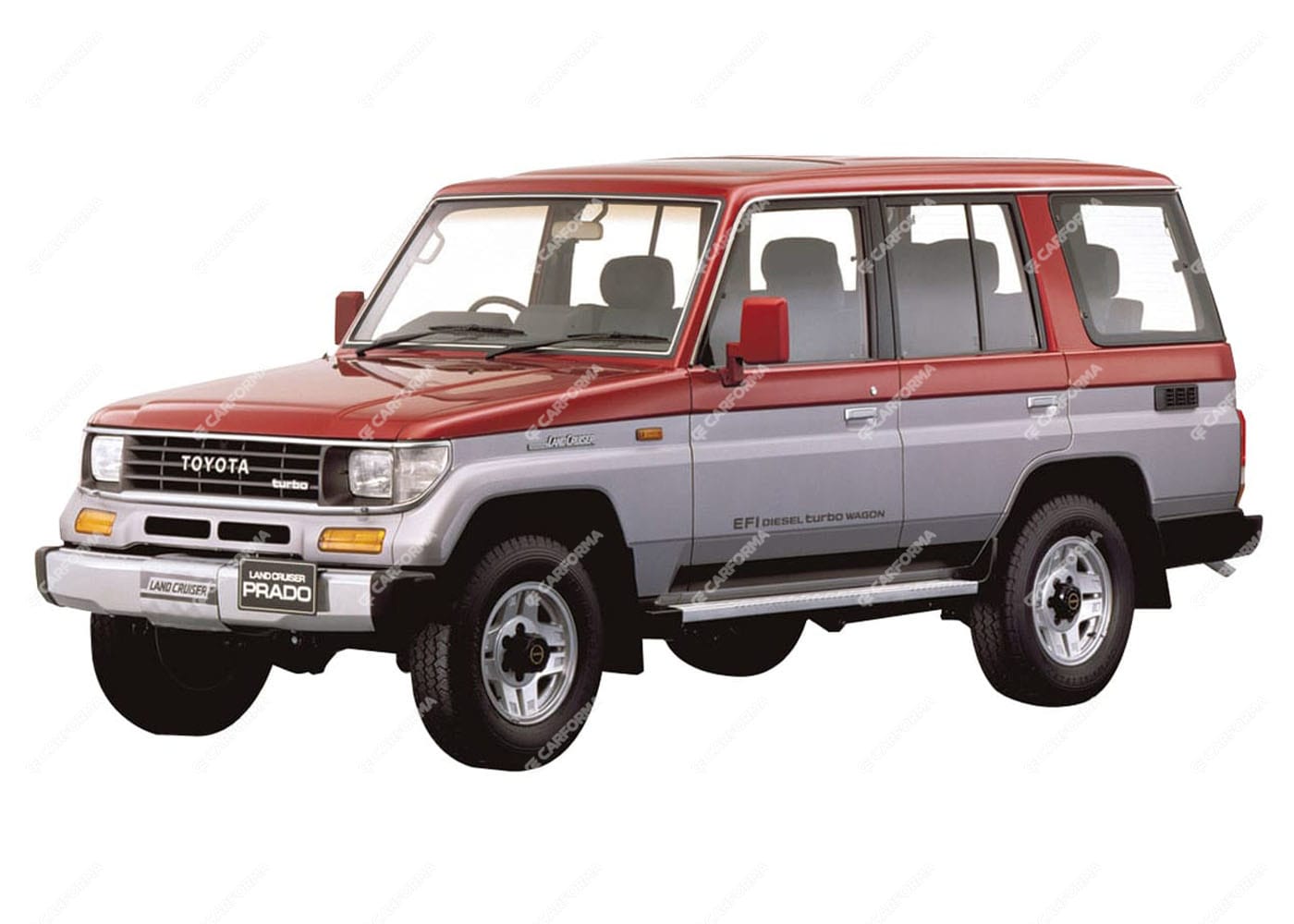 Ворсовые коврики на Toyota Land Cruiser Prado 70 1984 - 2025