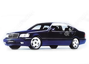 Ворсовые коврики на Mercedes S (W140) 1991 - 1998 в Самаре