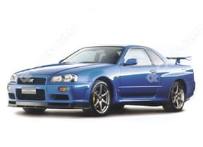 Ворсовые коврики на Nissan Skyline (R34) 1998 - 2001