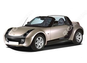 Ворсовые коврики на Smart Roadster 2003 - 2006 в Самаре