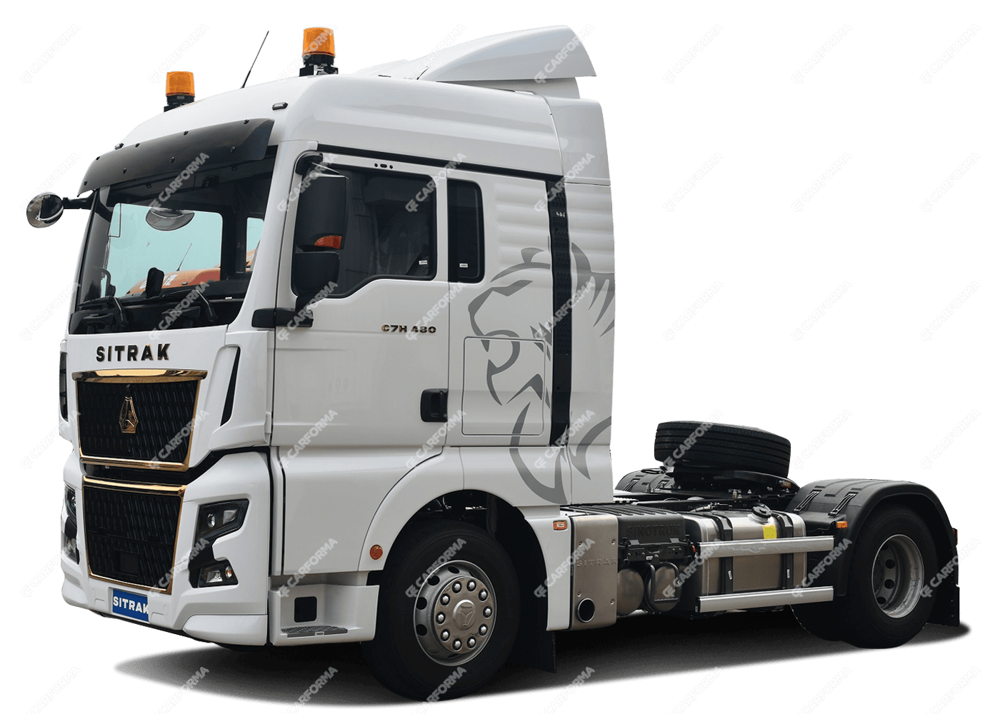 Ворсовые коврики на Howo Sinotruk Sitrak C7H MAX 2023 - 2025