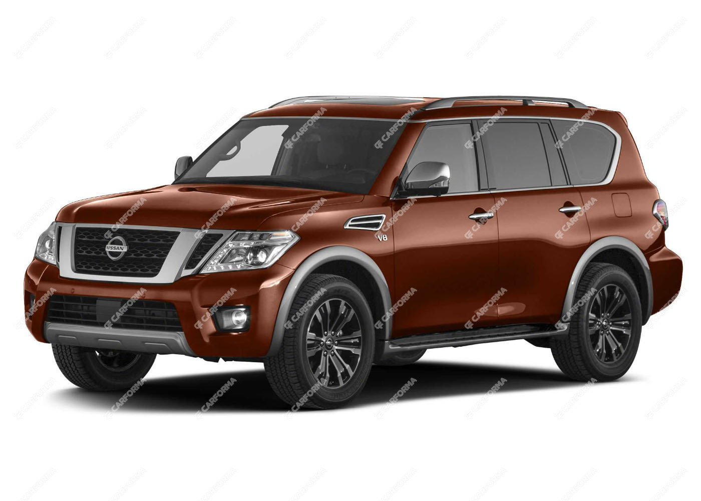 Ворсовые коврики на Nissan Patrol (Y62) 2010 - 2025