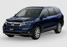 Ворсовые коврики на Honda Pilot III 2015 - 2022 в Самаре