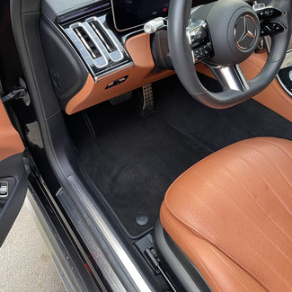 Ворсовые коврики на Mercedes S (W223, V223) 2020 - 2025 в Самаре