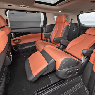EVA коврики на KIA Carnival IV 7 мест с оттоманками 2020 - 2025 в Самаре