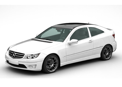 Ворсовые коврики на Mercedes CLC (CL203) 2008 - 2011 в Самаре